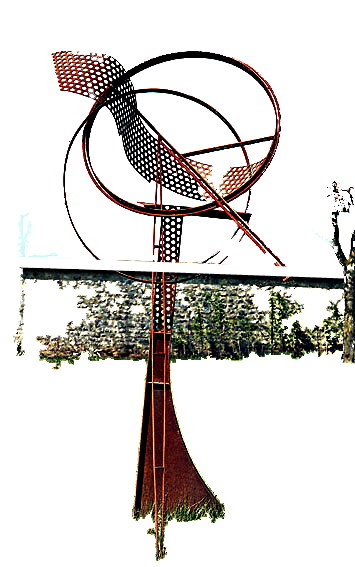 Metal sculpture Art Brenner - PAS DE DEUX N°2