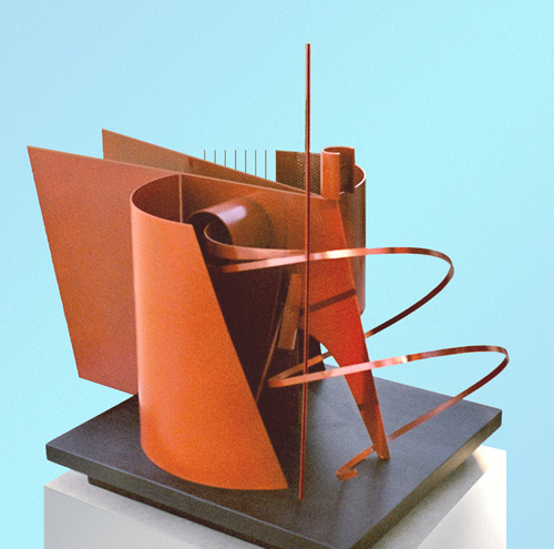 Metal sculpture Art Brenner - SENTINEL N°2